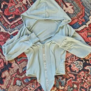 Bad Society Club Corset Hoodie in Mint Green Size M